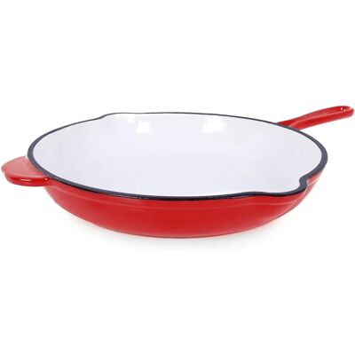 Padella in ghisa smaltata ECHTWERK - 26,5cm, Rosso, 1,5L, Forno & Induzione Padella in ghisa smaltata ECHTWERK - 26,5cm, Rosso, 1,5L, Forno & Induzione