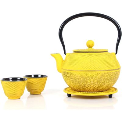 Set da tè vintage in ghisa Echtwerk - 1,1L, Giallo, 2 Tazze Set da tè vintage in ghisa Echtwerk - 1,1L, Giallo, 2 Tazze