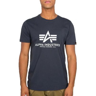 Alpha Industries T-Shirt Basique (100501) - marine (100501-02) Alpha Industries T-Shirt Basique (100501) - marine (100501-02)
