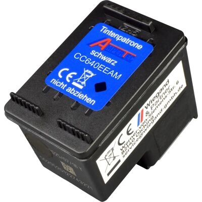 Ampertec CC640EE 300 Schwarze Druckerpatrone - Druckerpatrone Ampertec CC640EE 300 Schwarze Druckerpatrone - Druckerpatrone