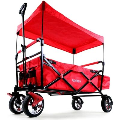 FUXTEC CT-500 Foldable Wagon - Portable, UV Roof, Double Brakes FUXTEC CT-500 Foldable Wagon - Portable, UV Roof, Double Brakes