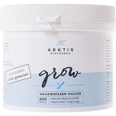 Arktis BioPharma GROW Pulver - Pflanzliches Supplement, 300 g, Natürliches Akazien-Saft Pulver Arktis BioPharma GROW Pulver - Pflanzliches Supplement, 300 g, Natürliches Akazien-Saft Pulver