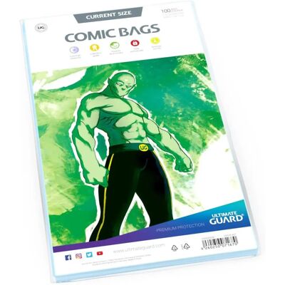 Torby na komiksy Ultimate Guard - Bezpieczne archiwum - 100 sztuk Torby na komiksy Ultimate Guard - Bezpieczne archiwum - 100 sztuk