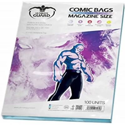 Ultimate Guard Comic Bags újra felhasználható magazin méret - Kártya kiegészítők - UGD020012 Ultimate Guard Comic Bags újra felhasználható magazin méret - Kártya kiegészítők - UGD020012