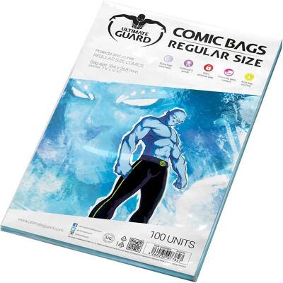 Ultimate Guard Comic Bags Standardgröße - Archivierungssicher Ultimate Guard Comic Bags Standardgröße - Archivierungssicher