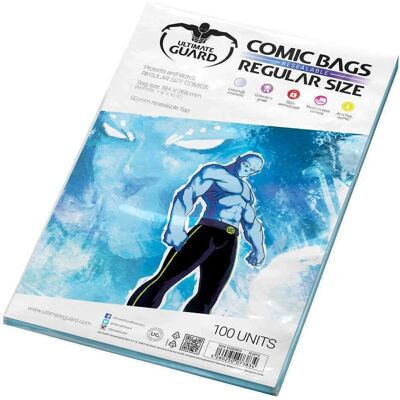 Torby na komiksy Ultimate Guard wielokrotnego użytku zwykły rozmiar - Przechowywanie komiksów Torby na komiksy Ultimate Guard wielokrotnego użytku zwykły rozmiar - Przechowywanie komiksów