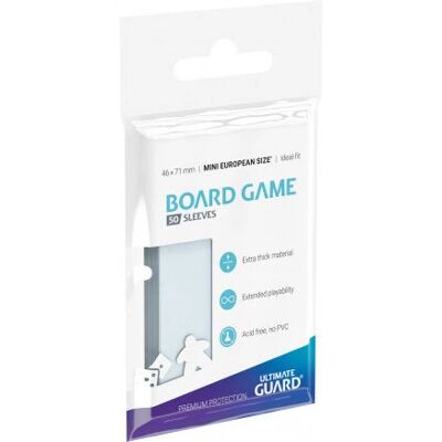 Protégeurs souples premium Ultimate Guard pour petites cartes de jeux européens - 50 Protégeurs souples premium Ultimate Guard pour petites cartes de jeux européens - 50