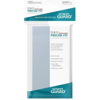 Protège-cartes Precise-Fit Japonais Ultimate Guard 100 - Transparent - Publicité Protège-cartes Precise-Fit Japonais Ultimate Guard 100 - Transparent - Publicité