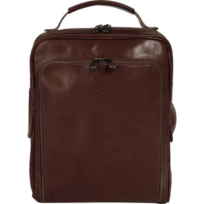 Cityrucksack PIKÉ - Brauner Leder, Klassischer Stil - Rucksack Cityrucksack PIKÉ - Brauner Leder, Klassischer Stil - Rucksack