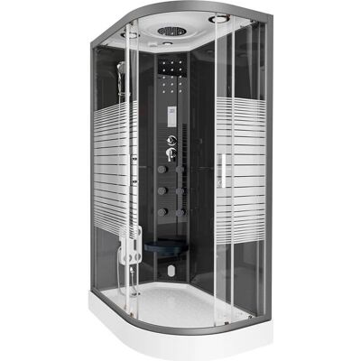 Home Deluxe Doccia a vapore Black Pearl - Sauna e Doccia pioggia Home Deluxe Doccia a vapore Black Pearl - Sauna e Doccia pioggia