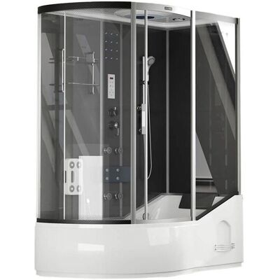 Home Deluxe - Cabina doccia e vasca allin 2IN1 - Nero Home Deluxe - Cabina doccia e vasca allin 2IN1 - Nero