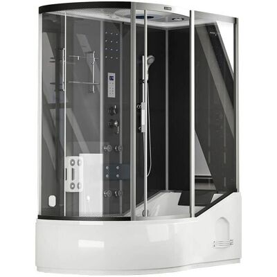 Home Deluxe - Doccia vapor con idromassaggio 4-in-1 - 170x90 - Nero Home Deluxe - Doccia vapor con idromassaggio 4-in-1 - 170x90 - Nero