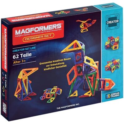 Zestaw kreatywnych konstrukcji Magformers 62 elementy Zestaw kreatywnych konstrukcji Magformers 62 elementy