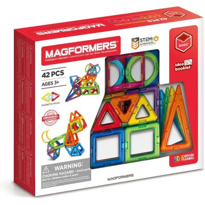 Magformers Basic 42 Zestaw - Klocki Budowlane Magformers Basic 42 Zestaw - Klocki Budowlane