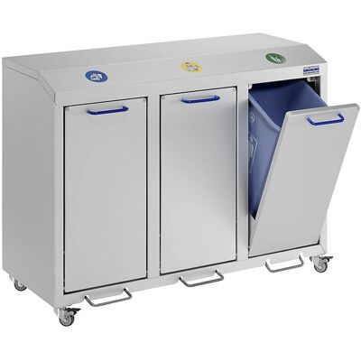 Gmöhling Conteneur en Aluminium 3 x 45L - Recyclage Gmöhling Conteneur en Aluminium 3 x 45L - Recyclage