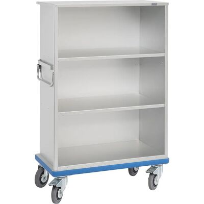Chariot Armoire Ouverte en Aluminium avec 3 Étagères - Gmöhling Chariot Armoire Ouverte en Aluminium avec 3 Étagères - Gmöhling