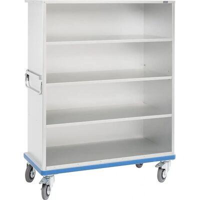 Gmöhling Chariot de Rangement en Aluminium 4 Niveaux - Chariot de Rangement Gmöhling Chariot de Rangement en Aluminium 4 Niveaux - Chariot de Rangement