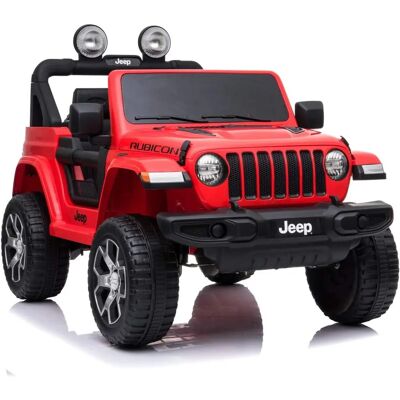 ES-Toys Jeep Wrangler Rubicon Elektroauto - Rot ES-Toys Jeep Wrangler Rubicon Elektroauto - Rot