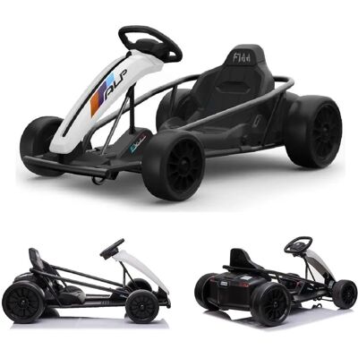 ES-Toys Weiß FXI1 Elektrisches Kinder-Gokart - Drift, 5-10km/h ES-Toys Weiß FXI1 Elektrisches Kinder-Gokart - Drift, 5-10km/h