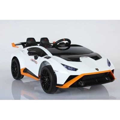 Lamborghini Huracan STO Kinder Elektroauto - Weiß Lamborghini Huracan STO Kinder Elektroauto - Weiß