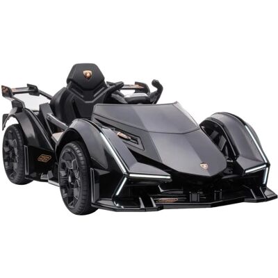Lamborghini V12 Vision Gran Turismo Kinder Elektroauto - Schwarz Lamborghini V12 Vision Gran Turismo Kinder Elektroauto - Schwarz