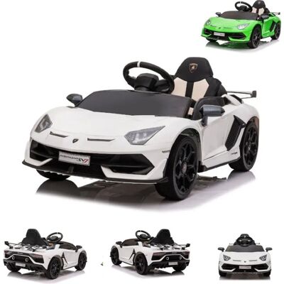 Lamborghini Aventador SVJ Kinderauto - Weiß - Elektrisches Kinderauto Lamborghini Aventador SVJ Kinderauto - Weiß - Elektrisches Kinderauto