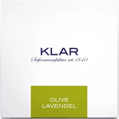 Klar Seifen Olive Lavendel Haar- und Körperseife mit Kordel - 250g Klar Seifen Olive Lavendel Haar- und Körperseife mit Kordel - 250g