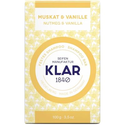 Klar Seifen Noce Moscata Vaniglia Feste Shampoo - Shampoo für normales Haar Klar Seifen Noce Moscata Vaniglia Feste Shampoo - Shampoo für normales Haar
