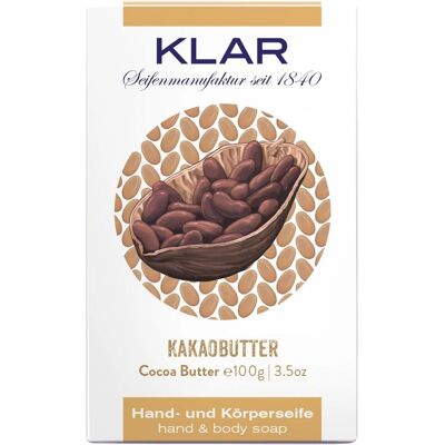 Klar Seifen - Sapone al burro di cacao - Cura idratante invernale Klar Seifen - Sapone al burro di cacao - Cura idratante invernale