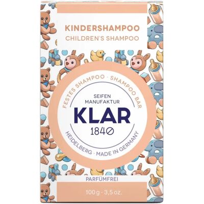 Klar Seifen Klar-Seifen - Fragrance Free Kinder Shampoo 100g Klar Seifen Klar-Seifen - Fragrance Free Kinder Shampoo 100g