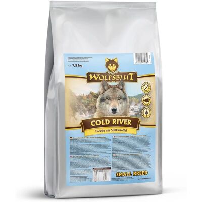 Wolfsblut Cold River För små raser Torrfoder med Fisk & Sötpotatis 7,5kg Wolfsblut Cold River För små raser Torrfoder med Fisk & Sötpotatis 7,5kg