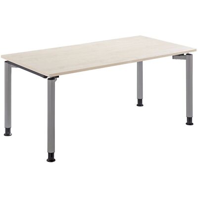 Kaiserkraft THEA - Escritorio - Gris claro - Altura ajustable (680-820 mm) - 1600 mm de ancho Kaiserkraft THEA - Escritorio - Gris claro - Altura ajustable (680-820 mm) - 1600 mm de ancho