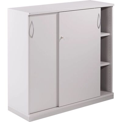 Kaiserkraft THEA - Schiebetürenschrank - Hellgrau - Kleiderschrank Kaiserkraft THEA - Schiebetürenschrank - Hellgrau - Kleiderschrank