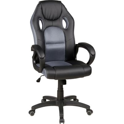 Duo Collection Riley Gaming-Stuhl - Gaming-Stuhl, Schwarz-Grau, Verstellbar, Ergonomisch Duo Collection Riley Gaming-Stuhl - Gaming-Stuhl, Schwarz-Grau, Verstellbar, Ergonomisch