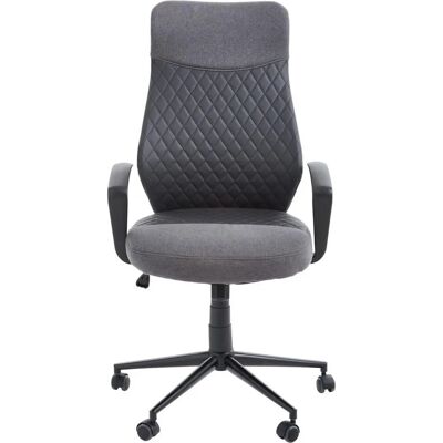 Xora - FORGÓSZÉK - Bőrhatású textil - Antracit - Forgó szék Xora - FORGÓSZÉK - Bőrhatású textil - Antracit - Forgó szék