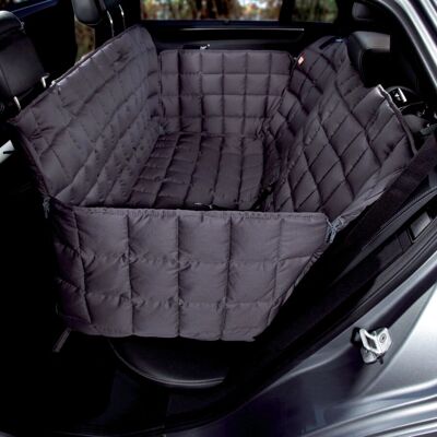 Housse de siège auto pour chien Doctor Bark - Gris - Protection du siège arrière - Publicité Housse de siège auto pour chien Doctor Bark - Gris - Protection du siège arrière - Publicité