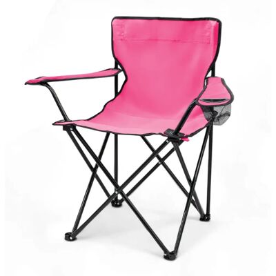 SPETEBO - Sedia da campeggio con portabevande - Rose - Chaise de camping - Publicité SPETEBO - Sedia da campeggio con portabevande - Rose - Chaise de camping - Publicité