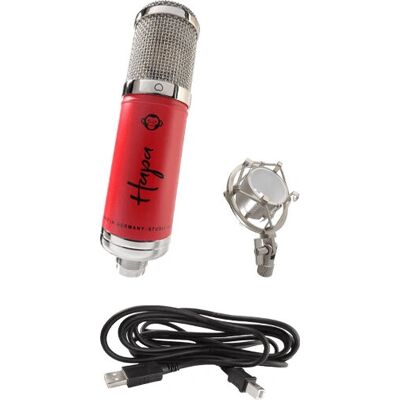 Microphone Monkey Banana Hapa Rouge - Microphone USB pour studio - Publicité Microphone Monkey Banana Hapa Rouge - Microphone USB pour studio - Publicité
