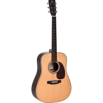 Sigma Guitars SDR-28 - Akusztikus gitár masszív Sitka fenyő tetejével és indiai rózsafából készült oldalakkal Sigma Guitars SDR-28 - Akusztikus gitár masszív Sitka fenyő tetejével és indiai rózsafából készült oldalakkal