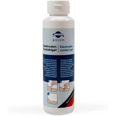 Gel de contact Axion 250 g pour électrodes TENS/EMS - Confortable pour la peau - Publicité Gel de contact Axion 250 g pour électrodes TENS/EMS - Confortable pour la peau - Publicité