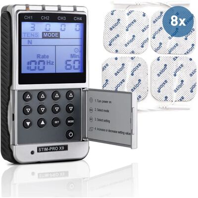 Dispositivo portatile AxionaleMania TENS EMS - Sollievo dal dolore e terapia muscolare Dispositivo portatile AxionaleMania TENS EMS - Sollievo dal dolore e terapia muscolare