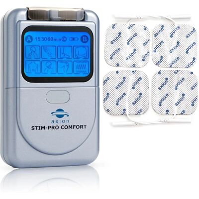 Axion - Dispositivo TENS STIM-PRO Comfort - 2 canali - 9 programmi preimpostati Axion - Dispositivo TENS STIM-PRO Comfort - 2 canali - 9 programmi preimpostati