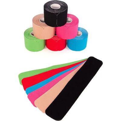 Set di Nastro Kinesiologico Pretagliato Axion - 6 Rotoli Multicolore Set di Nastro Kinesiologico Pretagliato Axion - 6 Rotoli Multicolore
