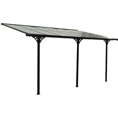 Westmann Bruce Schwarzes Aluminium Terrassendach - Wetterfest, 435x270x300cm Westmann Bruce Schwarzes Aluminium Terrassendach - Wetterfest, 435x270x300cm