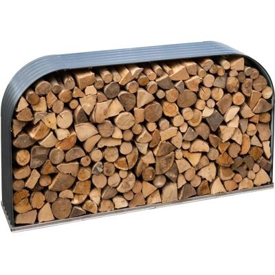 Étagère à bois Westmann en acier galvanisé - 212x111x46cm - Publicité Étagère à bois Westmann en acier galvanisé - 212x111x46cm - Publicité