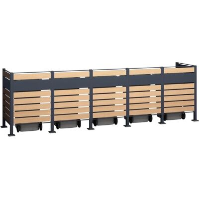 WESTMANN Planum Aufbewahrungsbox - Moderner Stahl Mülltonnenbox WESTMANN Planum Aufbewahrungsbox - Moderner Stahl Mülltonnenbox