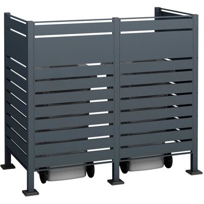 Westmann Planum Mülltonnenbox - 2 x 240L Anthrazit Westmann Planum Mülltonnenbox - 2 x 240L Anthrazit
