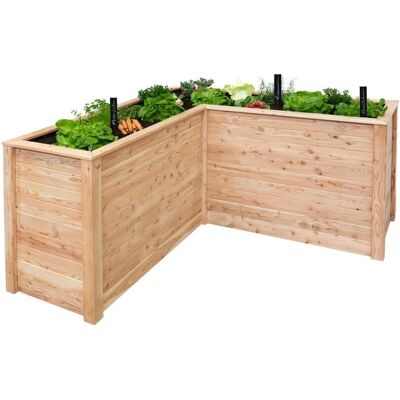 Westmann L-Form Hochbeet aus Lärchenholz - 170x170x84cm Westmann L-Form Hochbeet aus Lärchenholz - 170x170x84cm