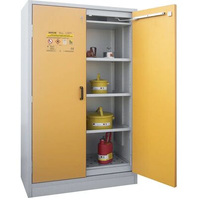 Armario ignífugo Kaiserkraft para sustancias peligrosas - Gris claro, Amarillo - Almacenamiento Armario ignífugo Kaiserkraft para sustancias peligrosas - Gris claro, Amarillo - Almacenamiento