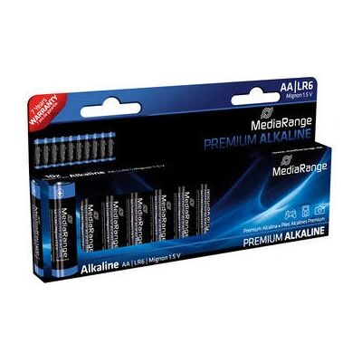MediaRange MRBAT105 Alkalische AA Batterie - 10er Pack - Haushaltsbatterie MediaRange MRBAT105 Alkalische AA Batterie - 10er Pack - Haushaltsbatterie